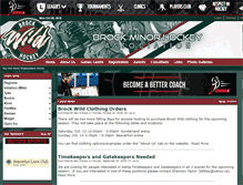 Tablet Screenshot of brockminorhockey.com